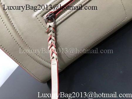 Celine Luggage Phantom Tote Bag Calfskin Leather CT3372 Grey&Orange Celine Luggage Phantom Tote Bag Calfskin Leather CT3372 Grey&Orange