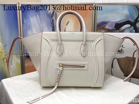 Celine Luggage Phantom Tote Bag Calfskin Leather CT3372 OffWhite Celine Luggage Phantom Tote Bag Calfskin Leather CT3372 OffWhite