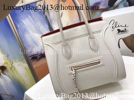 Celine Luggage Phantom Tote Bag Calfskin Leather CT3372 OffWhite Celine Luggage Phantom Tote Bag Calfskin Leather CT3372 OffWhite