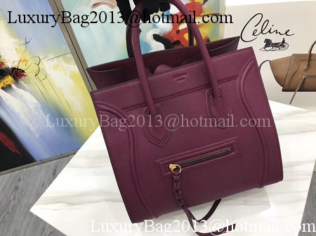Celine Luggage Phantom Tote Bag Calfskin Leather CT3372 Wine Celine Luggage Phantom Tote Bag Calfskin Leather CT3372 Wine