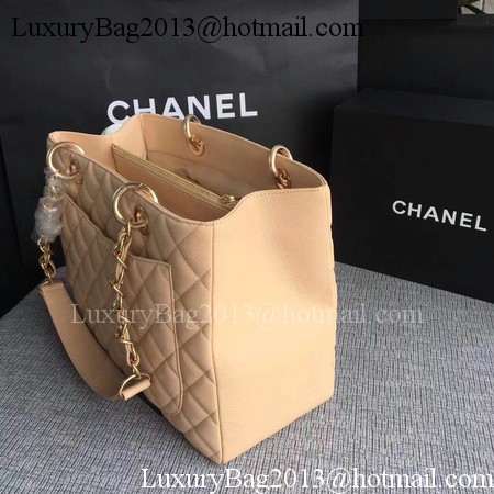Chanel LE Boy Grand Shopping Tote Bag GST Apricot Cannage Pattern A50995 Gold Chanel LE Boy Grand Shopping Tote Bag GST Apricot Cannage Pattern A50995 Gold