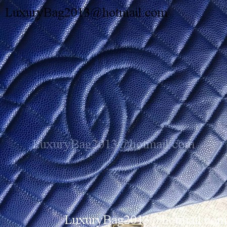 Chanel LE Boy Grand Shopping Tote Bag GST Blue Cannage Pattern A50995 Gold Chanel LE Boy Grand Shopping Tote Bag GST Blue Cannage Pattern A50995 Gold