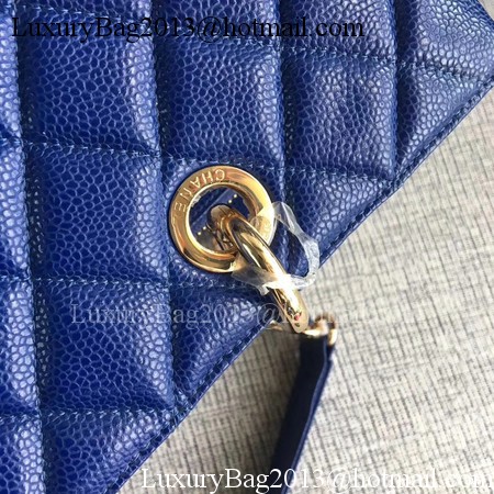 Chanel LE Boy Grand Shopping Tote Bag GST Blue Cannage Pattern A50995 Gold Chanel LE Boy Grand Shopping Tote Bag GST Blue Cannage Pattern A50995 Gold
