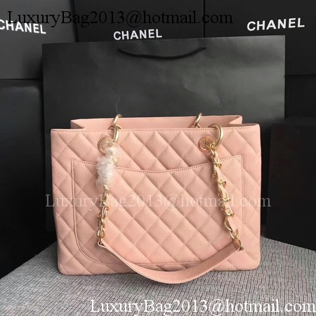 Chanel LE Boy Grand Shopping Tote Bag GST Pink Cannage Pattern A50995 Gold Chanel LE Boy Grand Shopping Tote Bag GST Pink Cannage Pattern A50995 Gold