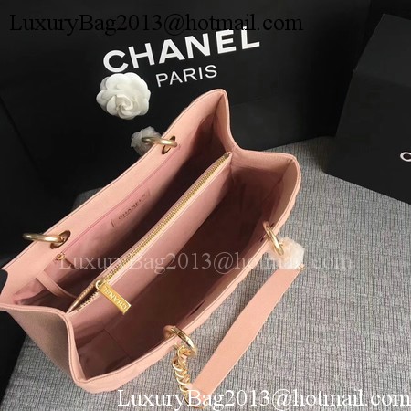 Chanel LE Boy Grand Shopping Tote Bag GST Pink Cannage Pattern A50995 Gold Chanel LE Boy Grand Shopping Tote Bag GST Pink Cannage Pattern A50995 Gold