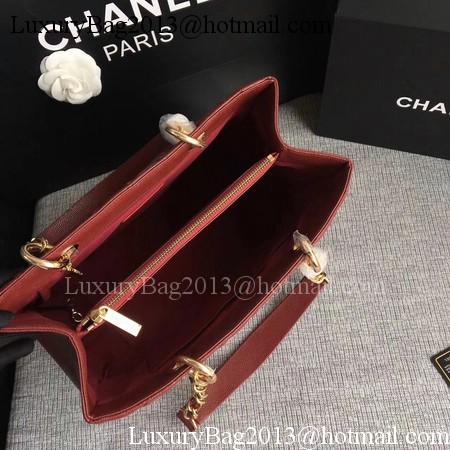 Chanel LE Boy Grand Shopping Tote Bag GST Wine Cannage Pattern A50995 Gold Chanel LE Boy Grand Shopping Tote Bag GST Wine Cannage Pattern A50995 Gold