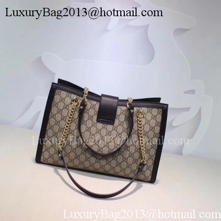 Gucci Padlock GG Supreme Canvas Shoulder Bag 479197 Black Gucci Padlock GG Supreme Canvas Shoulder Bag 479197 Black