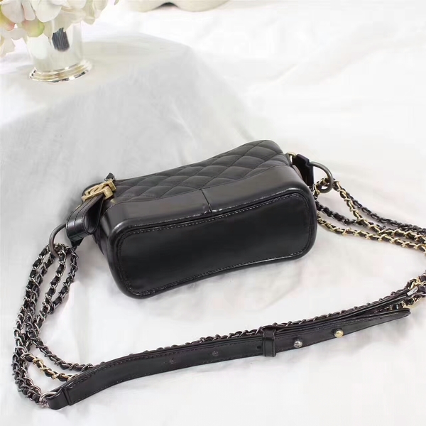 Chanel Gabrielle Calfskin Leather Shoulder Bag 8122A Black Chanel Gabrielle Calfskin Leather Shoulder Bag 8122A Black
