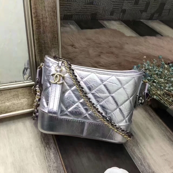 Chanel Gabrielle Calfskin Leather Shoulder Bag 8122A Silver Chanel Gabrielle Calfskin Leather Shoulder Bag 8122A Silver