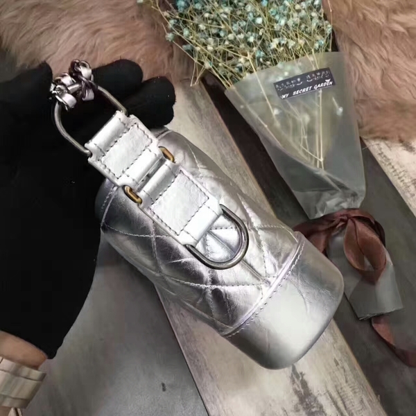 Chanel Gabrielle Calfskin Leather Shoulder Bag 8122A Silver Chanel Gabrielle Calfskin Leather Shoulder Bag 8122A Silver