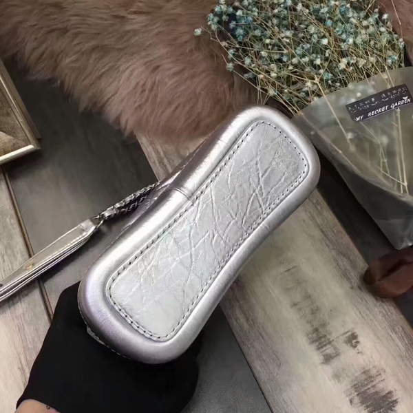 Chanel Gabrielle Calfskin Leather Shoulder Bag 8122A Silver Chanel Gabrielle Calfskin Leather Shoulder Bag 8122A Silver