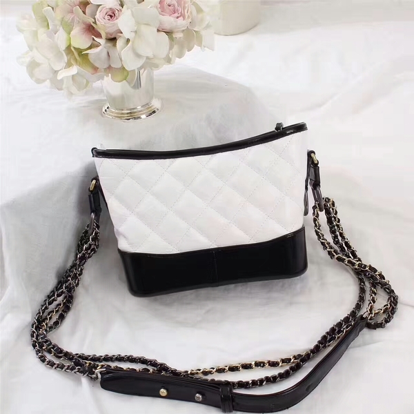 Chanel Gabrielle Calfskin Leather Shoulder Bag 8122A White Chanel Gabrielle Calfskin Leather Shoulder Bag 8122A White