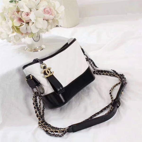 Chanel Gabrielle Calfskin Leather Shoulder Bag 8122A White Chanel Gabrielle Calfskin Leather Shoulder Bag 8122A White