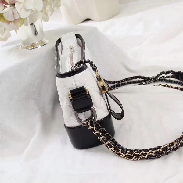 Chanel Gabrielle Calfskin Leather Shoulder Bag 8122A White Chanel Gabrielle Calfskin Leather Shoulder Bag 8122A White