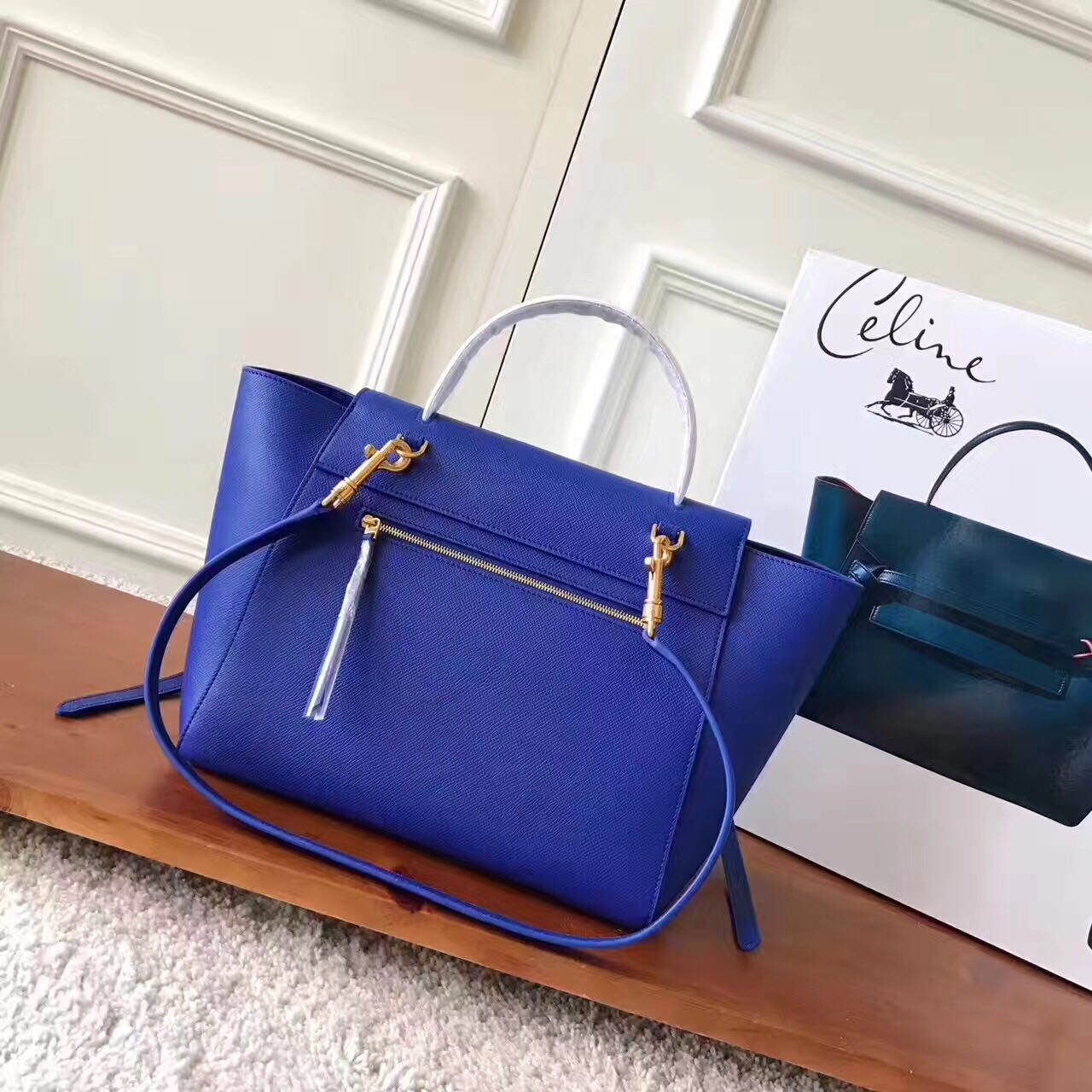 Celine Belt Bag Original Leather C98312 Blue Celine Belt Bag Original Leather C98312 Blue