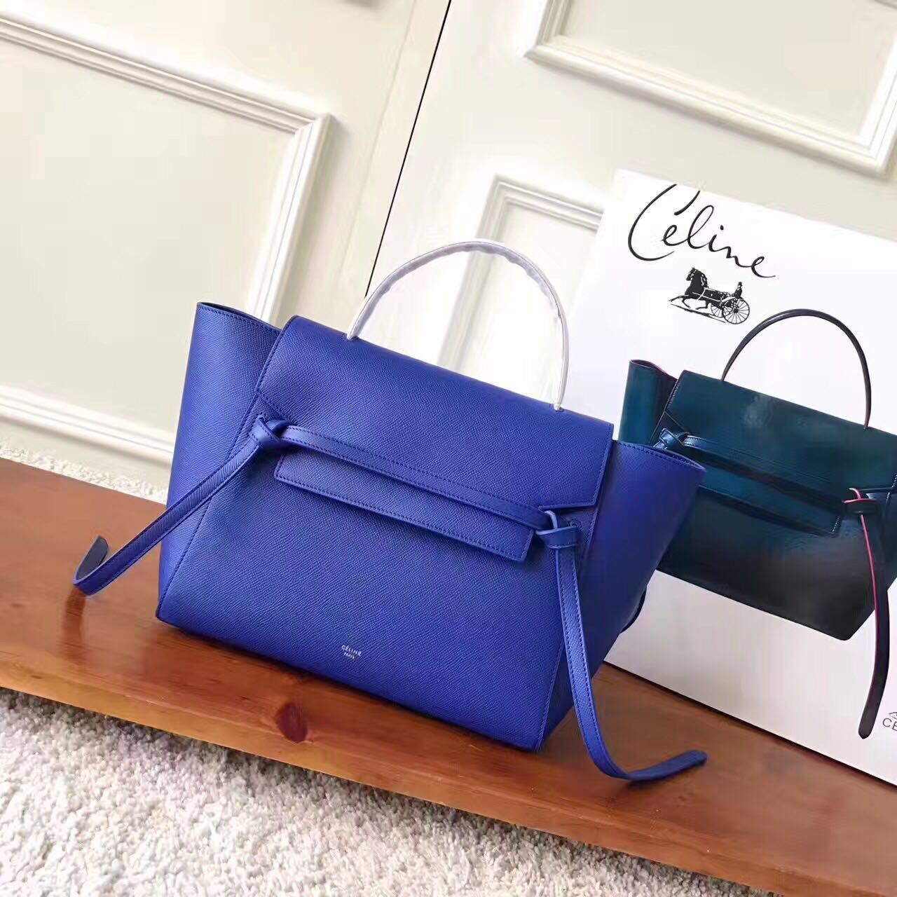 Celine Belt Bag Original Leather C98312 Blue Celine Belt Bag Original Leather C98312 Blue