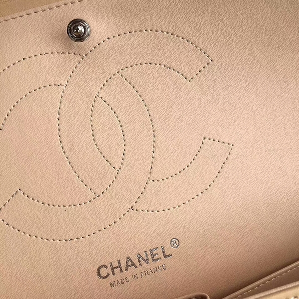 Chanel Flap Shoulder Bags Camel Original Lambskin Leather CF1113 Silver Chanel Flap Shoulder Bags Camel Original Lambskin Leather CF1113 Silver