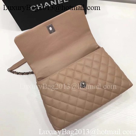 Chanel Classic Red Top Handle Bag Apricot Original Leather A92991 Silver Chanel Classic Red Top Handle Bag Apricot Original Leather A92991 Silver