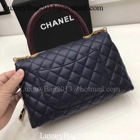 Chanel Classic Red Top Handle Bag Royal Original Leather A92991 Gold Chanel Classic Red Top Handle Bag Royal Original Leather A92991 Gold
