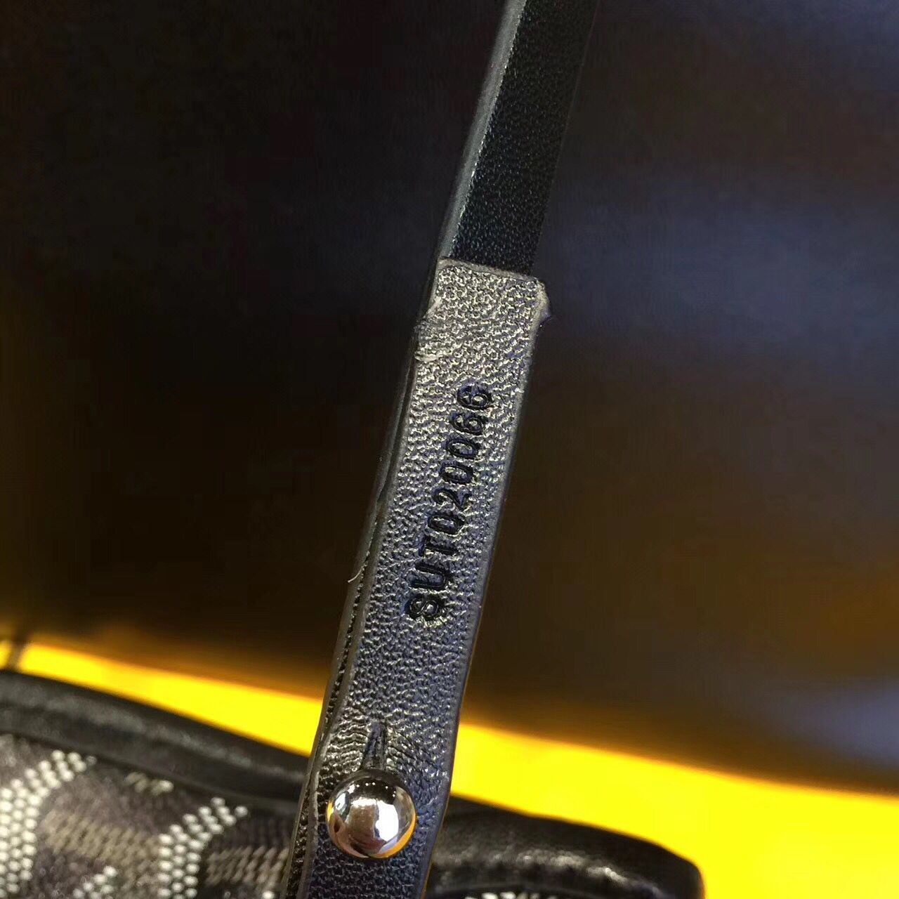 Goyard Y Doodling Calfskin Leather Tote Bag 7901 Black Goyard Y Doodling Calfskin Leather Tote Bag 7901 Black