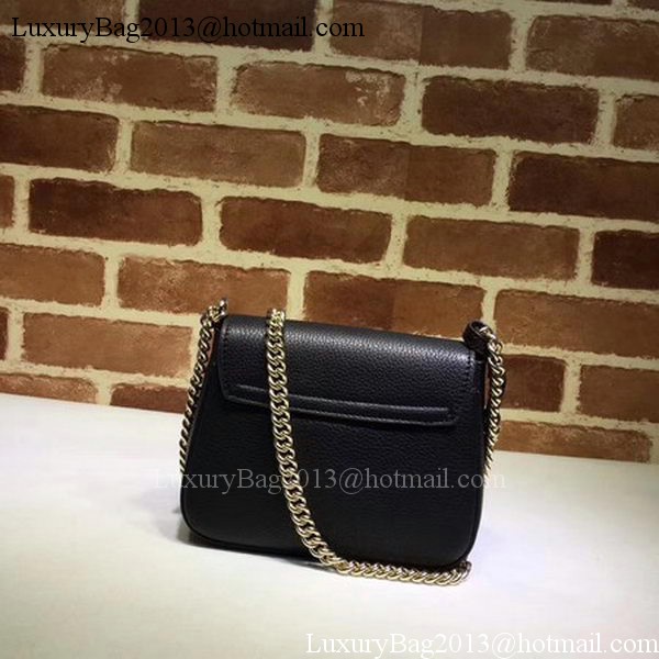 Gucci Soho Chain Shoulder Bag Calfskin Leather 323190 Black Gucci Soho Chain Shoulder Bag Calfskin Leather 323190 Black