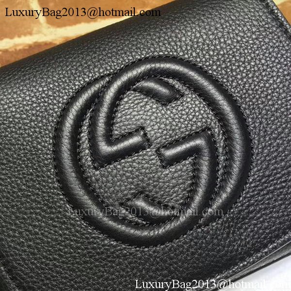 Gucci Soho Chain Shoulder Bag Calfskin Leather 323190 Black Gucci Soho Chain Shoulder Bag Calfskin Leather 323190 Black