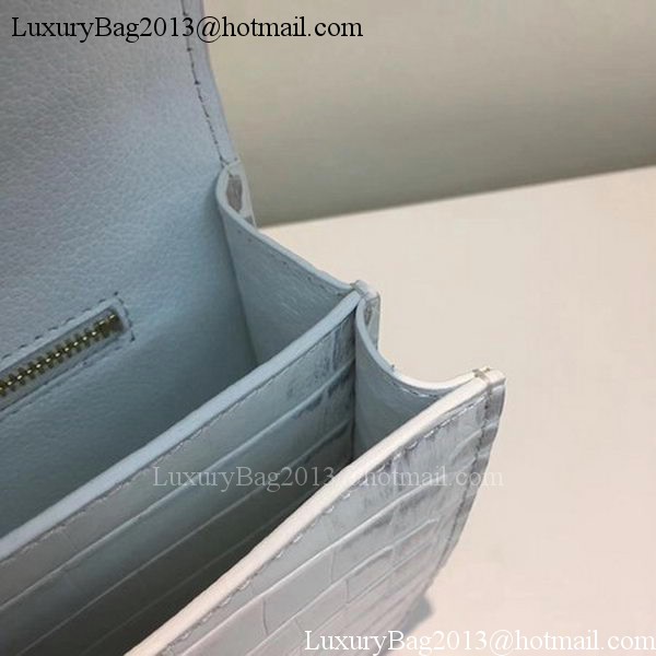 Hermes Constance Bag Croco Leather H9978C White Hermes Constance Bag Croco Leather H9978C White