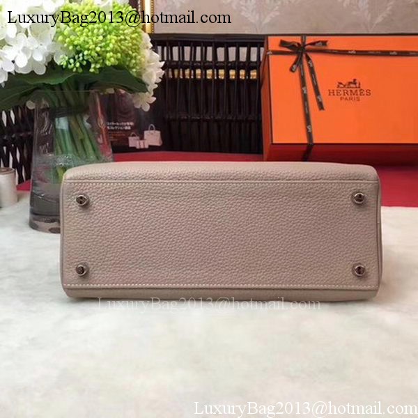 Hermes Kelly 32cm Shoulder Bag Grey TOGO Leather KY32 Silver Hermes Kelly 32cm Shoulder Bag Grey TOGO Leather KY32 Silver