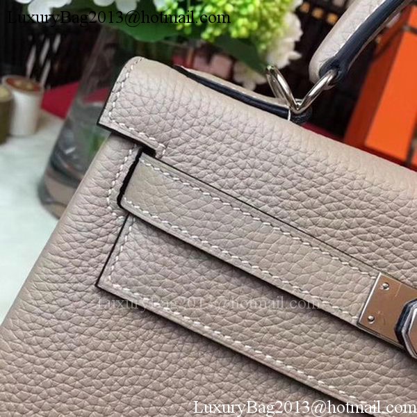 Hermes Kelly 32cm Shoulder Bag Grey TOGO Leather KY32 Silver Hermes Kelly 32cm Shoulder Bag Grey TOGO Leather KY32 Silver
