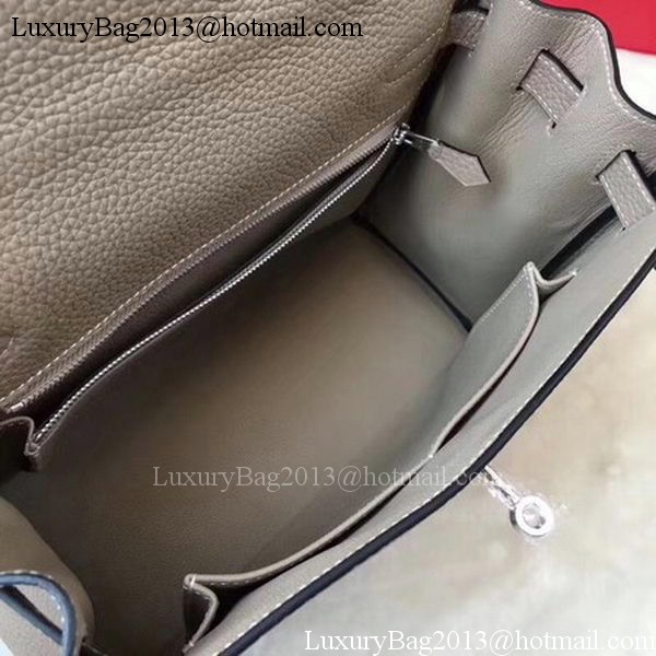 Hermes Kelly 32cm Shoulder Bag Grey TOGO Leather KY32 Silver Hermes Kelly 32cm Shoulder Bag Grey TOGO Leather KY32 Silver