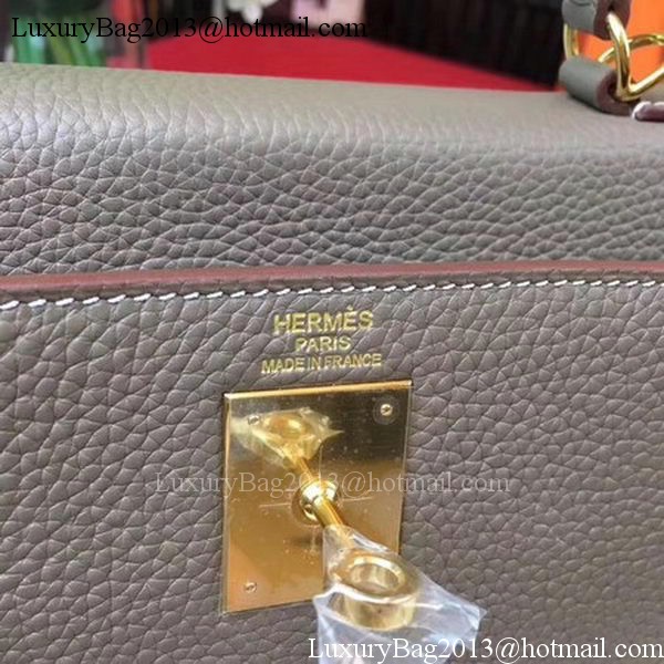 Hermes Kelly 32cm Shoulder Bag TOGO Leather KY32 Grey Hermes Kelly 32cm Shoulder Bag TOGO Leather KY32 Grey