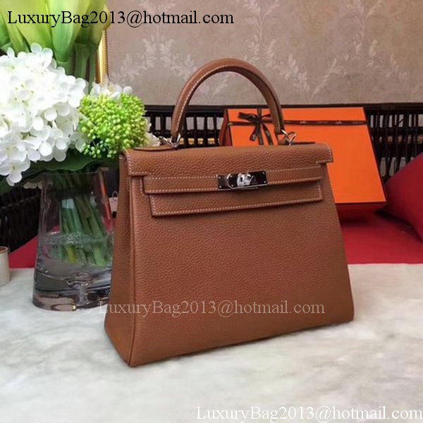 Hermes Kelly 32cm Shoulder Bag Wheat TOGO Leather KY32 Silver Hermes Kelly 32cm Shoulder Bag Wheat TOGO Leather KY32 Silver