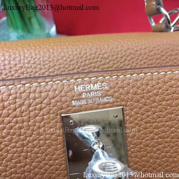 Hermes Kelly 32cm Shoulder Bag Wheat TOGO Leather KY32 Silver Hermes Kelly 32cm Shoulder Bag Wheat TOGO Leather KY32 Silver
