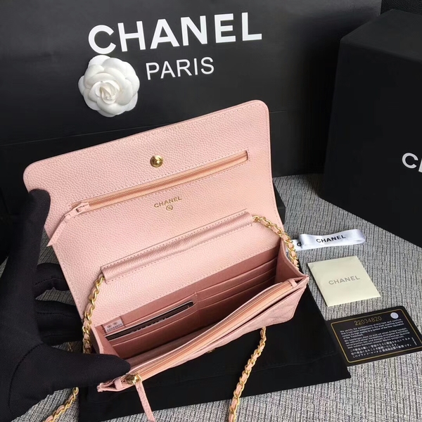 Boy Chanel WOC Flap Bag Original Calfskin Leather CHA6040 Pink Boy Chanel WOC Flap Bag Original Calfskin Leather CHA6040 Pink