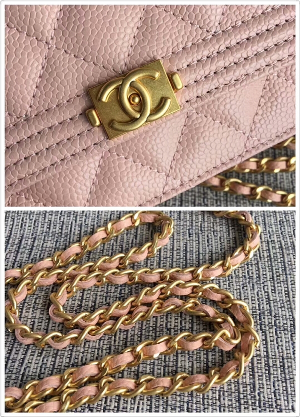 Boy Chanel WOC Flap Bag Original Calfskin Leather CHA6040 Pink Boy Chanel WOC Flap Bag Original Calfskin Leather CHA6040 Pink