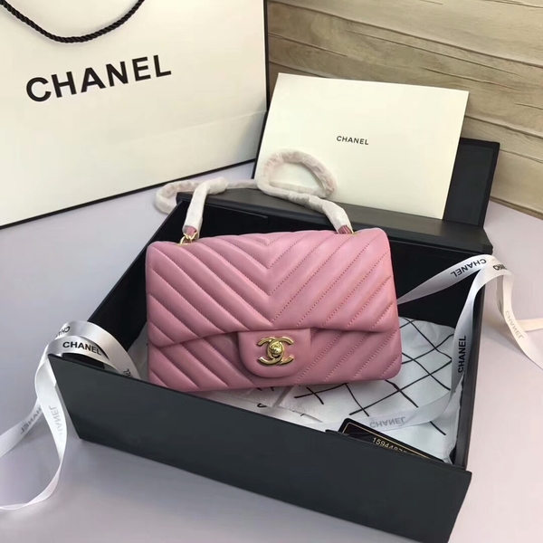 Chanel Classic Flap Bags Light Pink Original Sheepskin Leather 1116 Gold Chanel Classic Flap Bags Light Pink Original Sheepskin Leather 1116 Gold