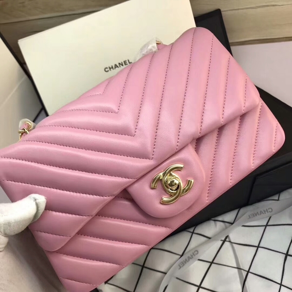 Chanel Classic Flap Bags Light Pink Original Sheepskin Leather 1116 Gold Chanel Classic Flap Bags Light Pink Original Sheepskin Leather 1116 Gold