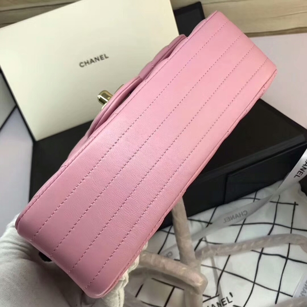 Chanel Classic Flap Bags Light Pink Original Sheepskin Leather 1116 Gold Chanel Classic Flap Bags Light Pink Original Sheepskin Leather 1116 Gold
