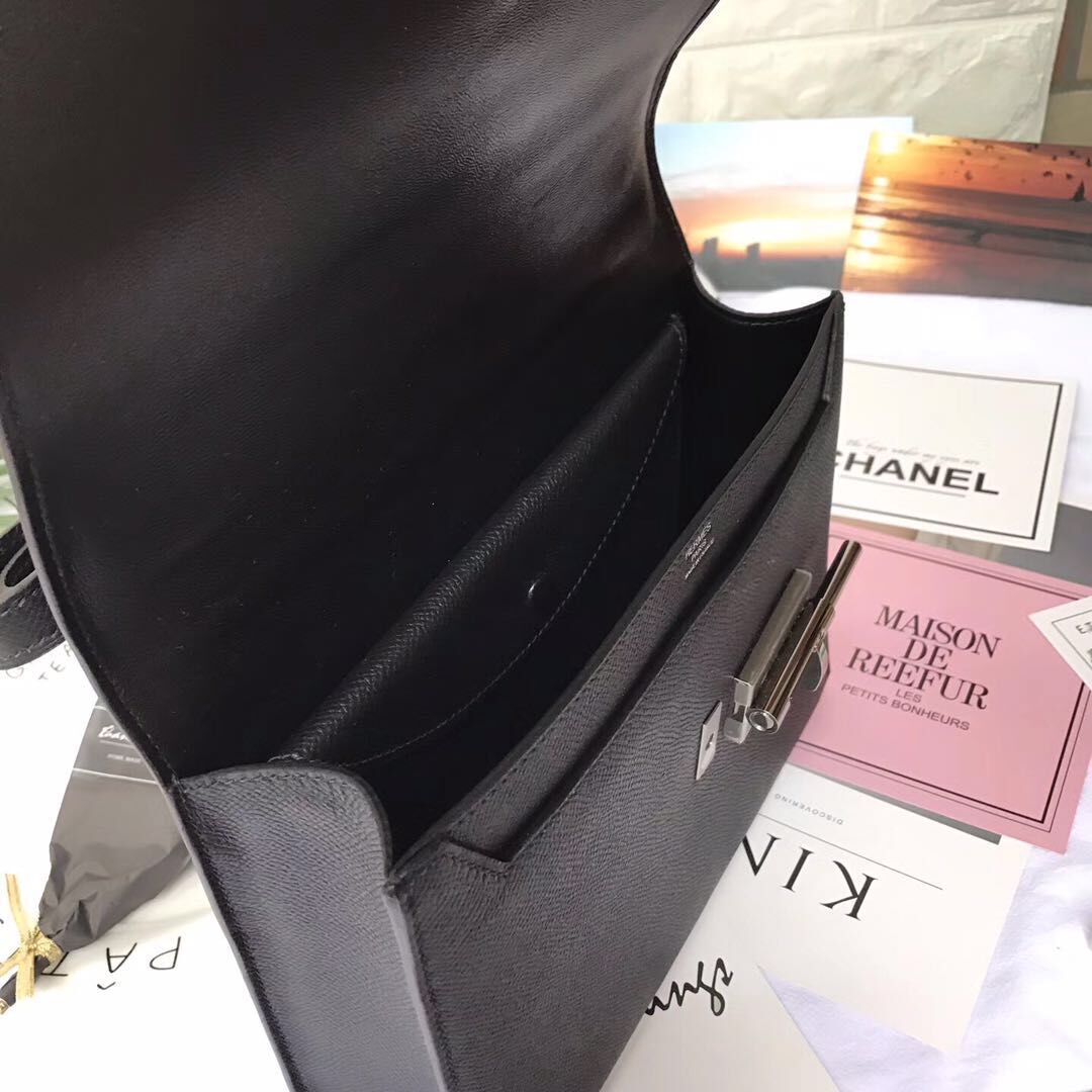 Hermes Original Leather Shoulder Bag H1088 Black Hermes Original Leather Shoulder Bag H1088 Black