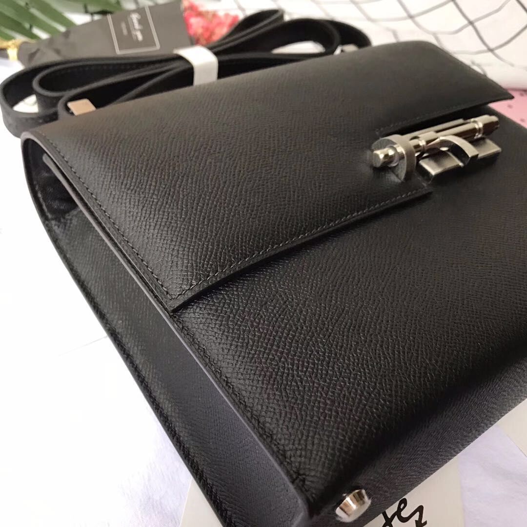 Hermes Original Leather Shoulder Bag H1088 Black Hermes Original Leather Shoulder Bag H1088 Black
