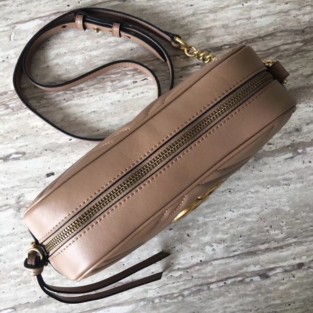 Gucci GG Marmont Matelasse mini Bag 448065 Apricot Gucci GG Marmont Matelasse mini Bag 448065 Apricot