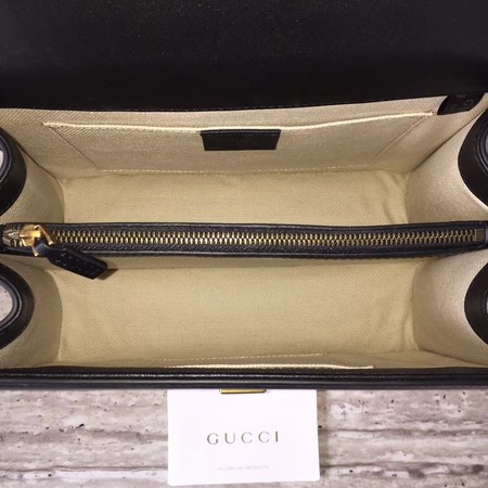 Gucci Dionysus Leather Top Handle Bag 448075 Black&Green&Red Gucci Dionysus Leather Top Handle Bag 448075 Black&Green&Red