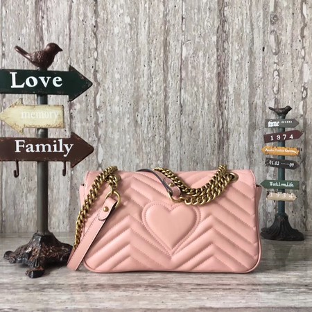Gucci Now GG Marmont Matelasse Shoulder Bag 443496 Pink Gucci Now GG Marmont Matelasse Shoulder Bag 443496 Pink