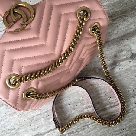 Gucci Now GG Marmont Matelasse Shoulder Bag 443496 Pink Gucci Now GG Marmont Matelasse Shoulder Bag 443496 Pink