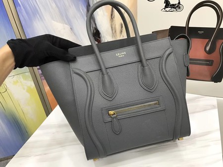 Celine Luggage Micro Tote Bag Original Leather CLY33081M Deep Grey Celine Luggage Micro Tote Bag Original Leather CLY33081M Deep Grey