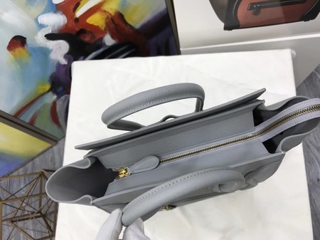 Celine Luggage Micro Tote Bag Original Leather CLY33081M Grey Celine Luggage Micro Tote Bag Original Leather CLY33081M Grey