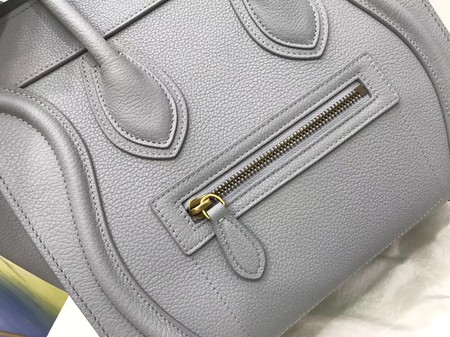 Celine Luggage Micro Tote Bag Original Leather CLY33081M Grey Celine Luggage Micro Tote Bag Original Leather CLY33081M Grey