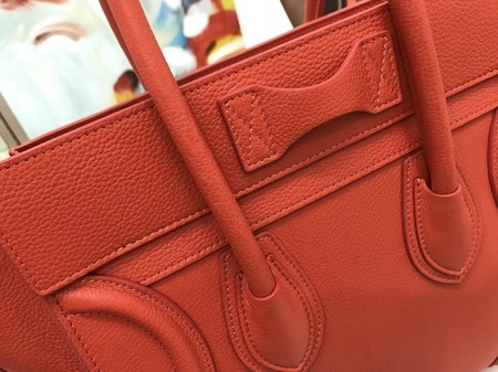 Celine Luggage Micro Tote Bag Original Leather CLY33081M Orange Celine Luggage Micro Tote Bag Original Leather CLY33081M Orange