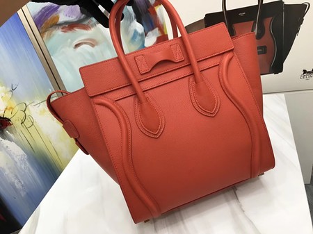 Celine Luggage Micro Tote Bag Original Leather CLY33081M Orange Celine Luggage Micro Tote Bag Original Leather CLY33081M Orange