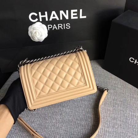 Boy Chanel Flap Shoulder Bag Sheepskin Leather A67085 Apricot Boy Chanel Flap Shoulder Bag Sheepskin Leather A67085 Apricot